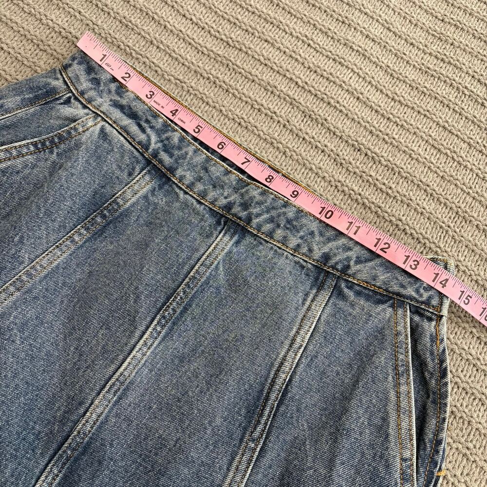 Noisy May Hanja Denim Midi Skirt Women’s Size Medium Western Cottagecore Boho - Picture 5 of 9